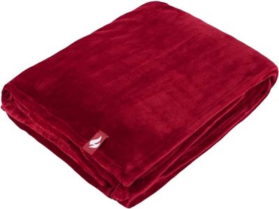 Heat Holders Luxus Fleece Couverture  180x200 cm - Cranberry – Image 3